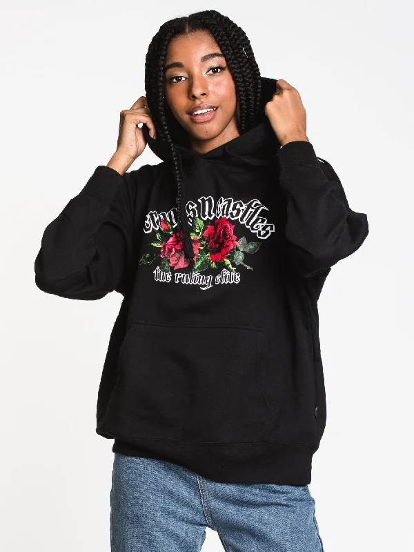 Savings Event CROOKS & CASTLES ROSES RULING ELITE EMBROIDERED PULLOVER HOODIE - CLEARANCE