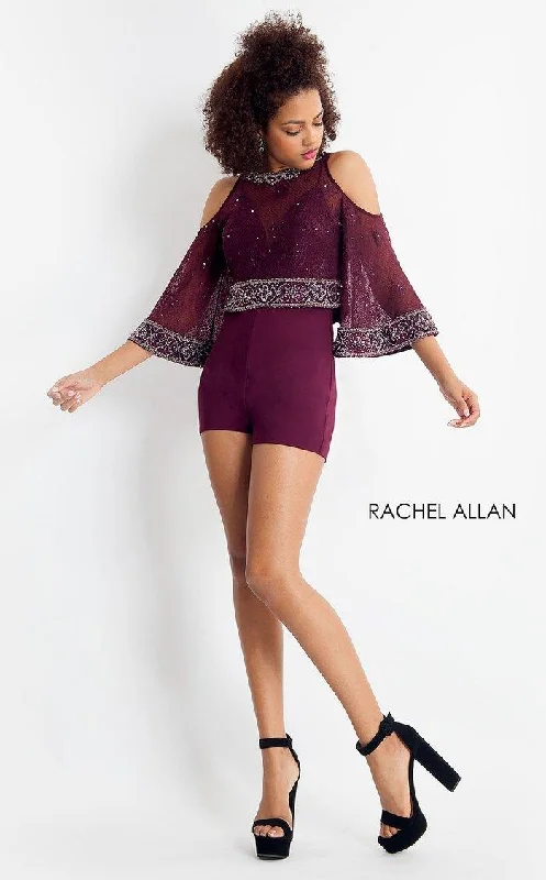 Epic Deals denim dressRachel Allan Short Cocktail Homecoming Romper 4694