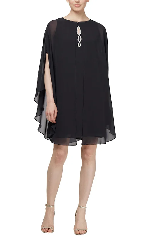 Best Bargains ruched dressSL Fashions 412806 Petite Chiffon Cocktail Dress