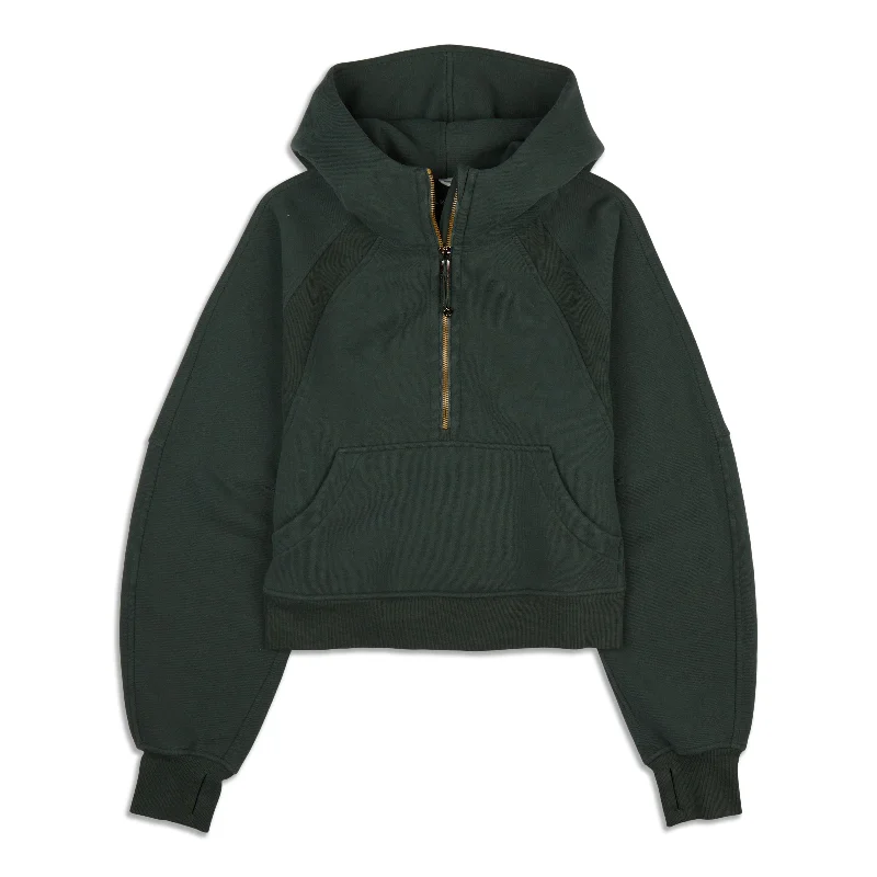 Price Reduction Scuba Oversized Half-Zip Hoodie - Resale