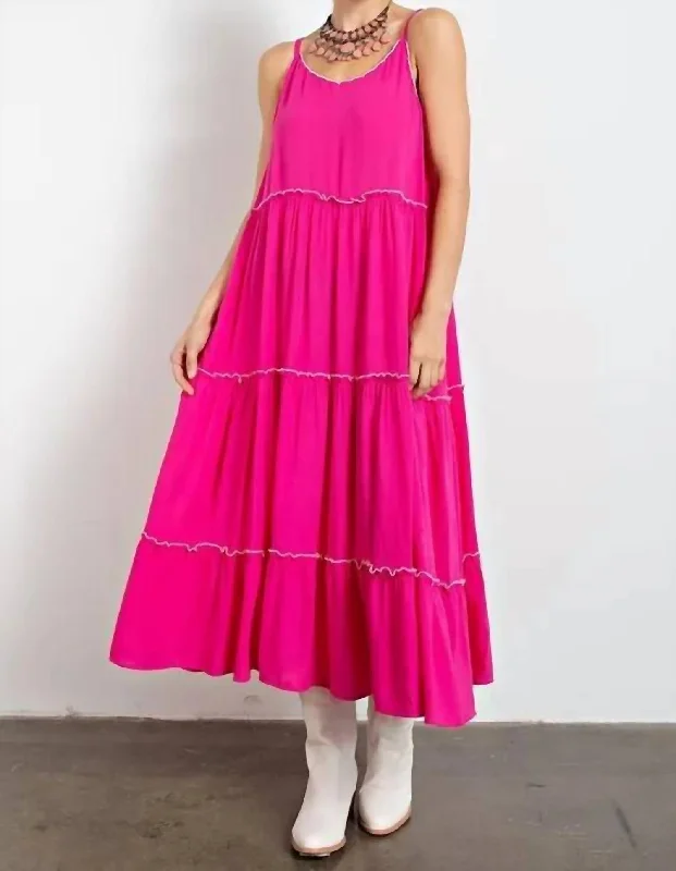 YEAR-End Clearance elegant evening dressLaguna Maxi Dress In Fuchsia