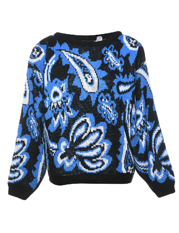 Online Only vintage puffer jacketPaisley Jumper - S