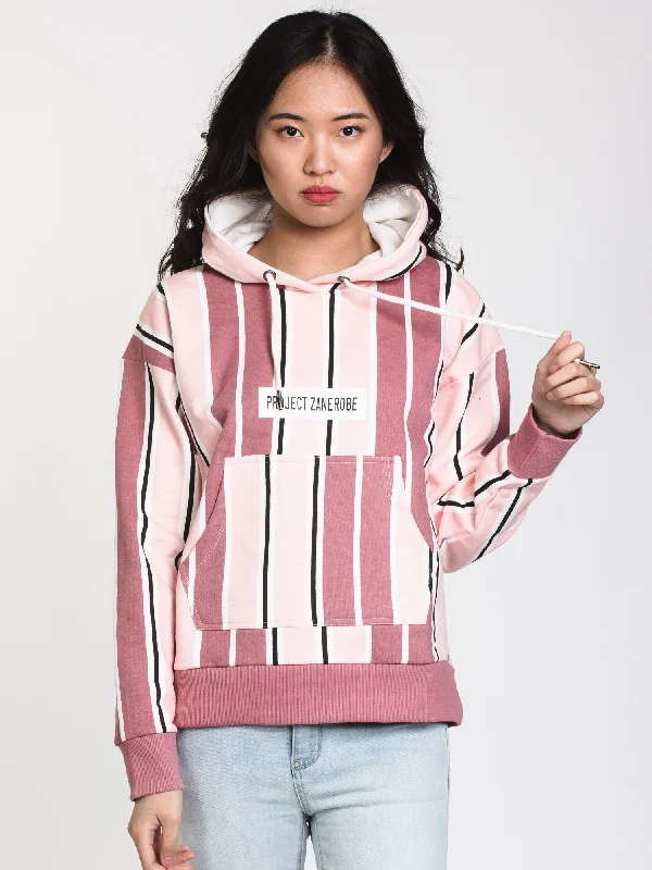 YEAR-End Clearance WOMENS PIN BLADE SPLIT HOODIE - ASH ROSE - CLEARANCE