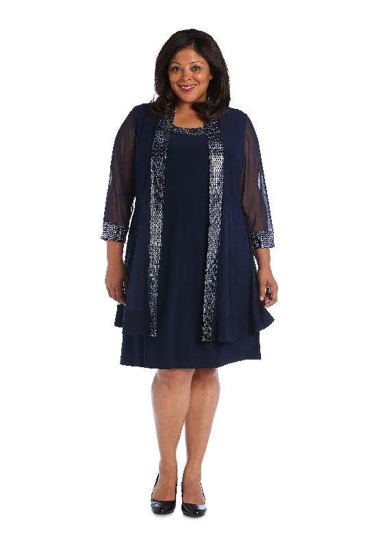 Crazy Deals evening dressR&M Richards 5327W Short Plus Size Jacket Dress Sale