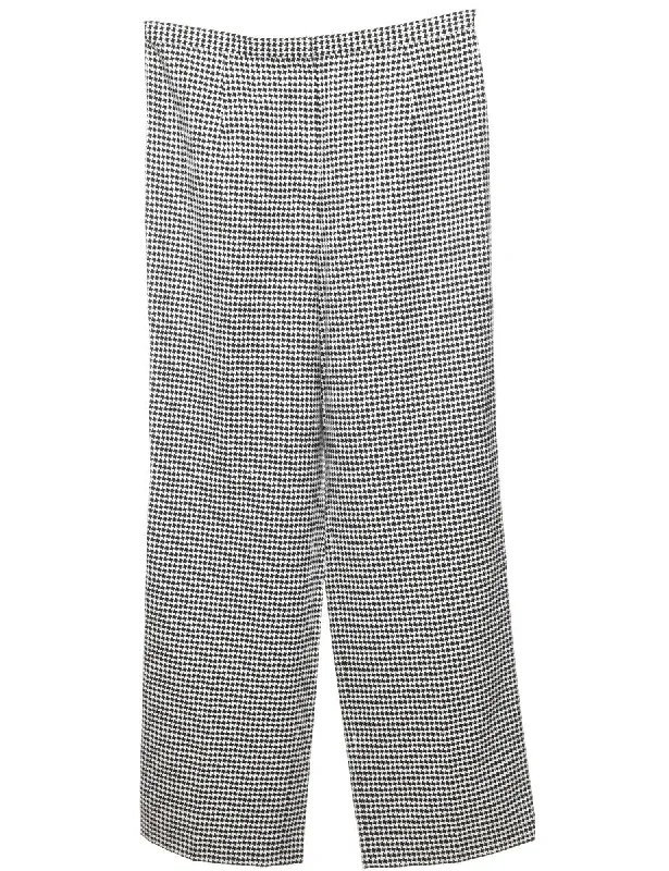 Sneak Peek Sale outdoor jacketBlack & White Dogtooth Design Trousers - W34 L32