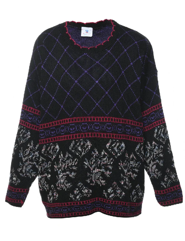 New Deals premium jacketBlack Checked Jumper - M