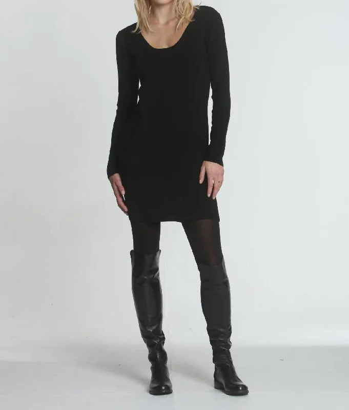 Bargain Prices vintage-inspired dressMorgan Knit Dress In Black/charcoal