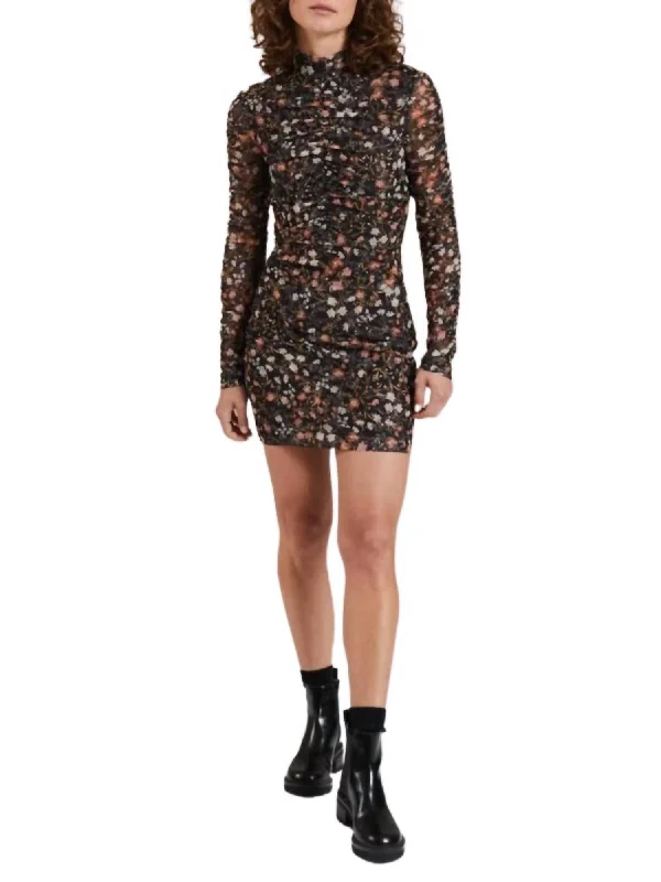 Exclusive Online Offer boho-chic dressMidnight Fauna Mini Dress In Print