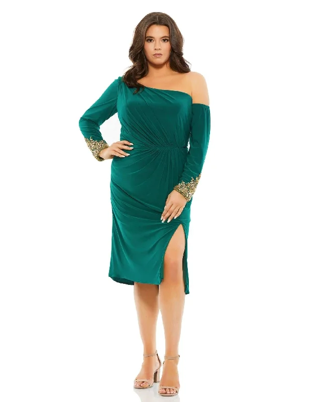 Mega Deal satin dressMac Duggal 67900 Short Plus Size Cocktail Dress Sale