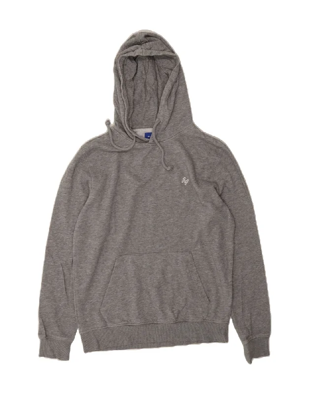 Huge Savings JACK & JONES Mens Hoodie Jumper Large Grey Cotton