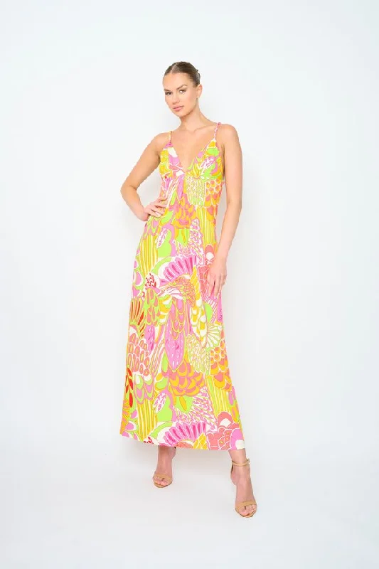 Deal Mania sleeveless dressOLIVIA JERSEY MAXI DRESS