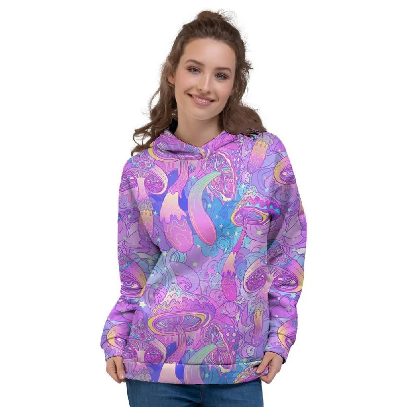 Hurry In Mushroom Psychedelic Trippy Women's Hoodie