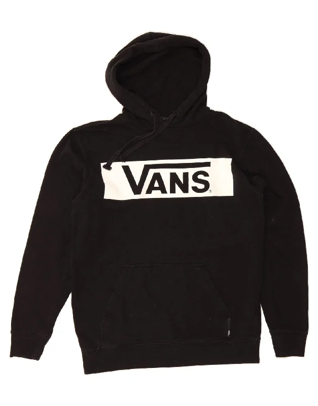 Special Promotion VANS Mens Graphic Hoodie Jumper Small Black Cotton
