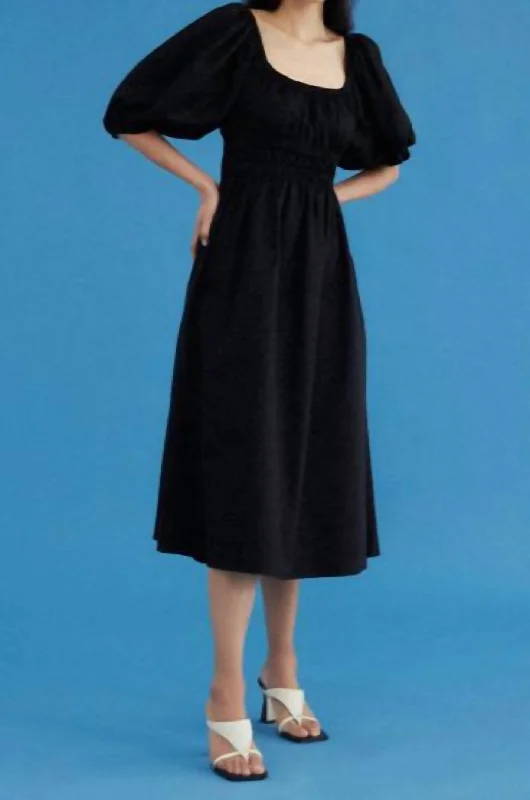 Deep Discounts oversized dressLandon Dress In Jet Black
