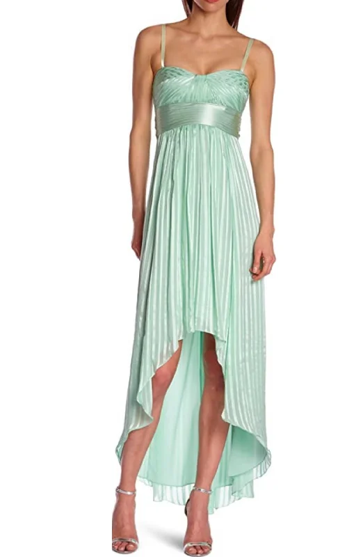 Stock Clearance long-sleeve floral dressAlicia Silk Opaline Green Charmeuse Gown