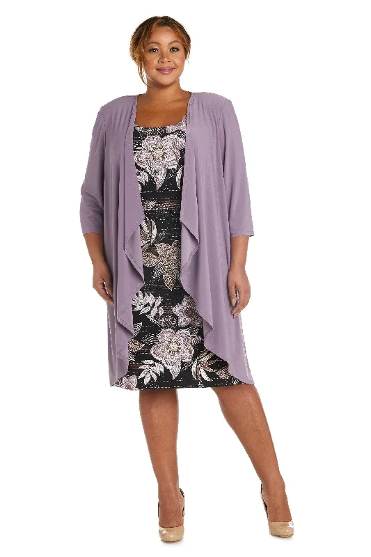 Deal Frenzy casual knit dressR&M Richards 7897W Short Cocktail Print Jacket Dress Sale