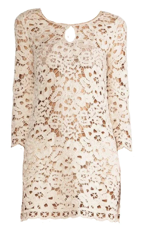 Deal Frenzy denim dressTianya Crochet Tunic Dress