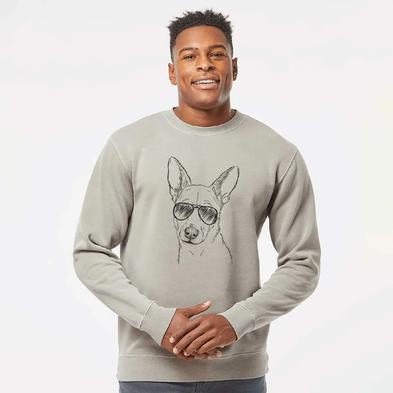 YEAR-End Sale comfy workout wear hoodieAviator Sooner the Huskimo - Unisex Pigment Dyed Crew Sweatshirt YEAR-End Sale comfy workout wear hoodieAviator Sooner the Huskimo - Unisex Pigment Dyed Crew Sweatshirt