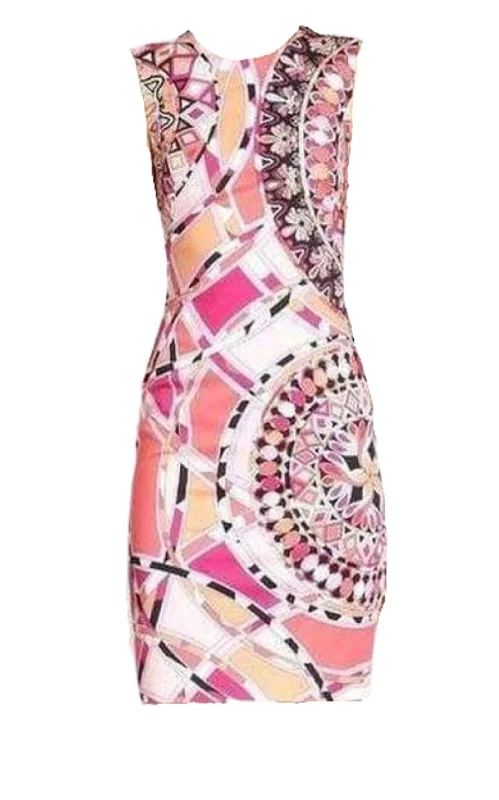 TIME-Limited Offer elegant maxi dressSignature Print Sheath Cotton Dress
