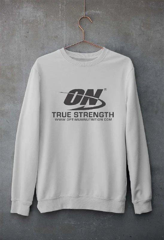 Inventory Reduction bold workout sweatshirtoptimum nutrition Unisex Sweatshirt for Men/Women Inventory Reduction bold workout sweatshirtoptimum nutrition Unisex Sweatshirt for Men/Women