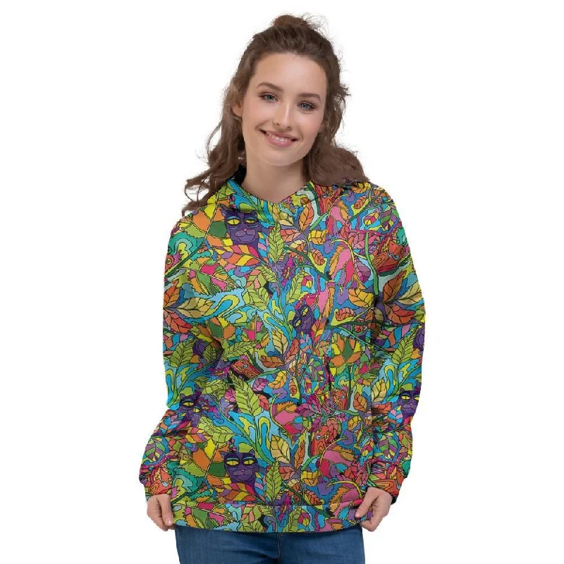 Price Smash Psychedelic Jungle Forest Floral Women's Hoodie