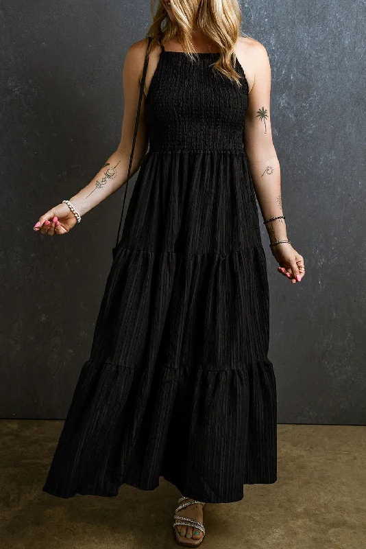 TIME-Limited Offer tiered dressSmocked Tiered Spaghetti Strap Dress