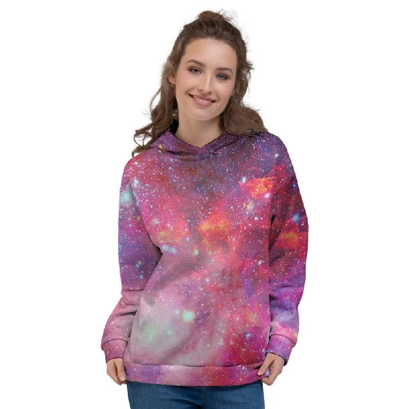 Price Fest Nebula Red Galaxy Space Women's Hoodie