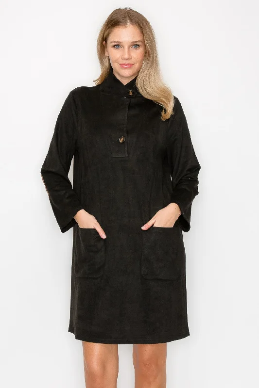 Deal Dash luxury dressAria Stretch Suede Dress
