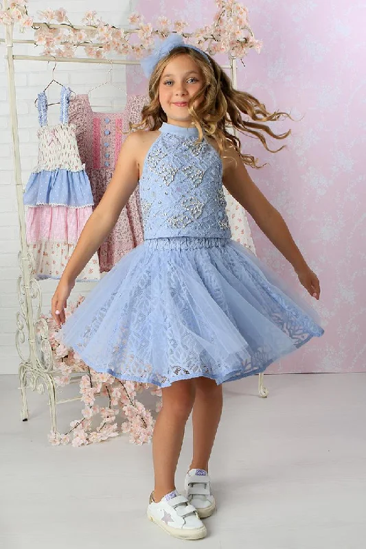 Great Bargains stylish dressThe Kenna Sky Skirt Set