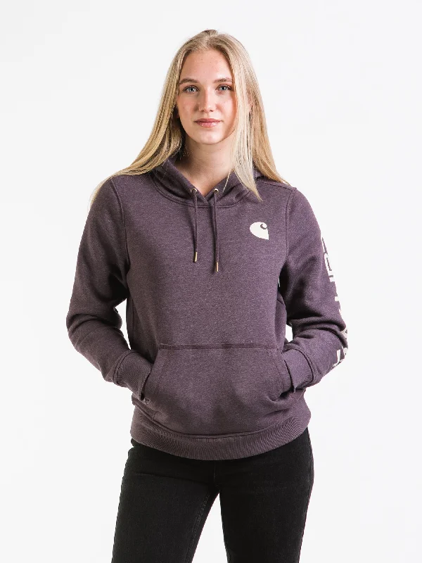 Bargain Prices CARHARTT LOGO SLEEVE PULL OVER HOODIE - CLEARANCE