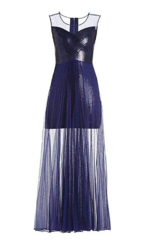 Limited Edition sleek midi dressCynthia Sequinned Detail Sunburst Pleated Gown