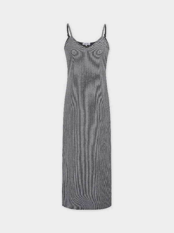 Hurry In chic wrap dressCorduroy Slip Dress-Grey