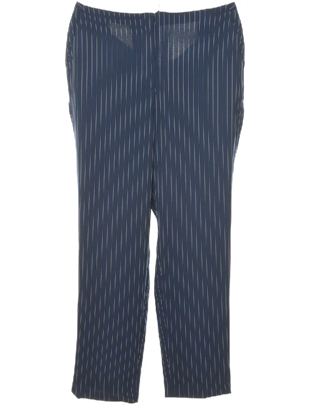 Doorbuster Deal breathable bomber jacketPinstriped Navy Trousers - W35 L28