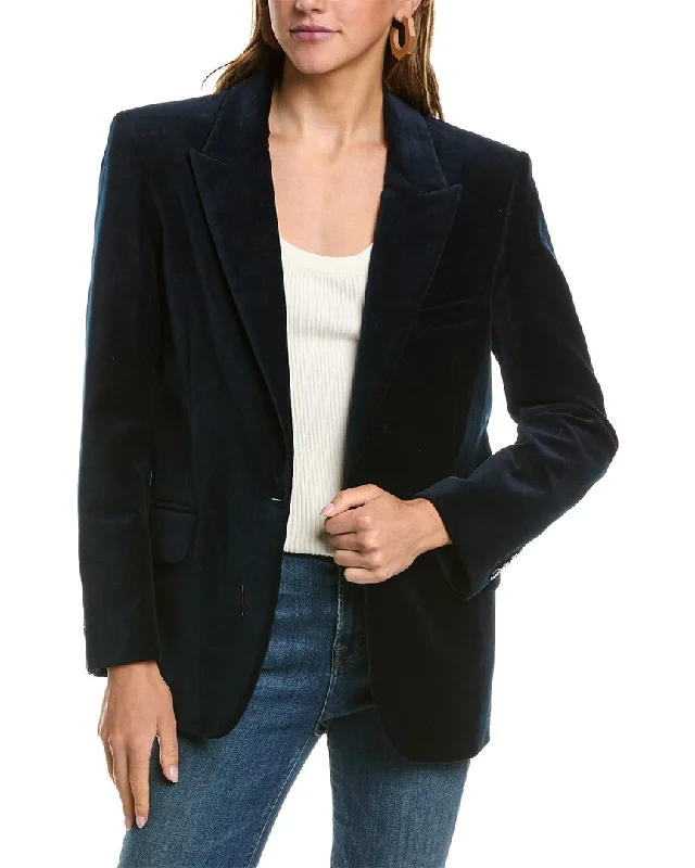 Don't Wait minimalist jacketBa&Sh Velvet Blazer