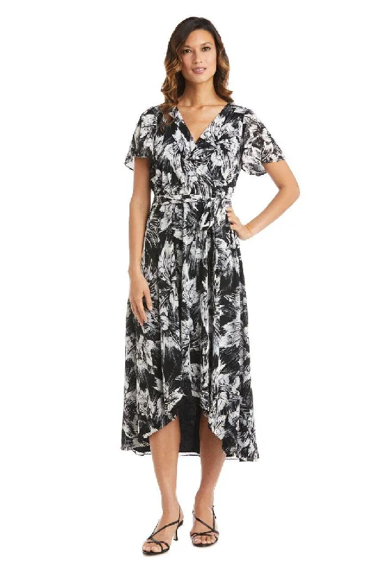 Huge Savings evening dressR&M Richards 7800 High Low Wrap Dress