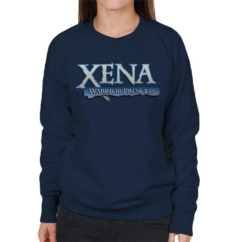 Sale Event athletic streetwear sweatshirtXena Warrior Princess Blue Logo Women's Sweatshirt