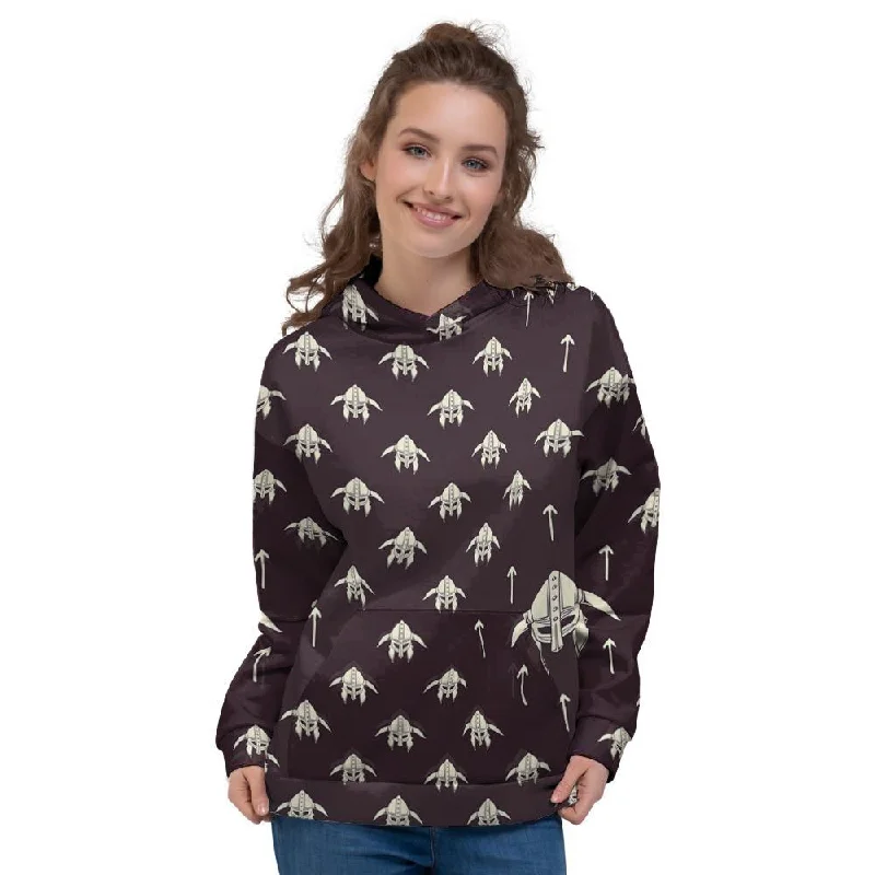 Deal Dash Odin's Mask Viking Women's Hoodie