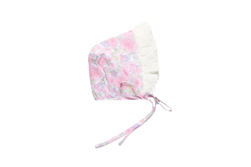 Hurry In stylish dressClassic Pink Floral Bonnet