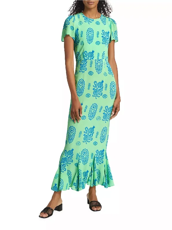 Deal Dash draped dressLulani Dress In Clover Block