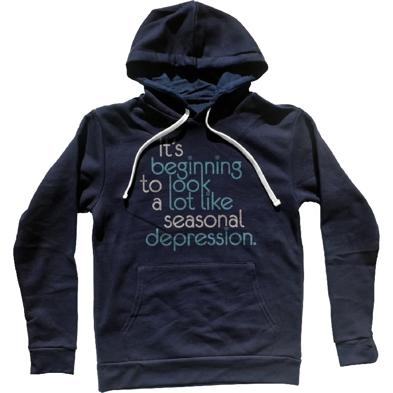 Lowest Prices It's Beginning To Look A Lot Like Seasonal Depression Unisex Hoodie