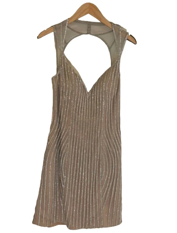 Crazy Deals evening dressShort Sequin Dress In Silver