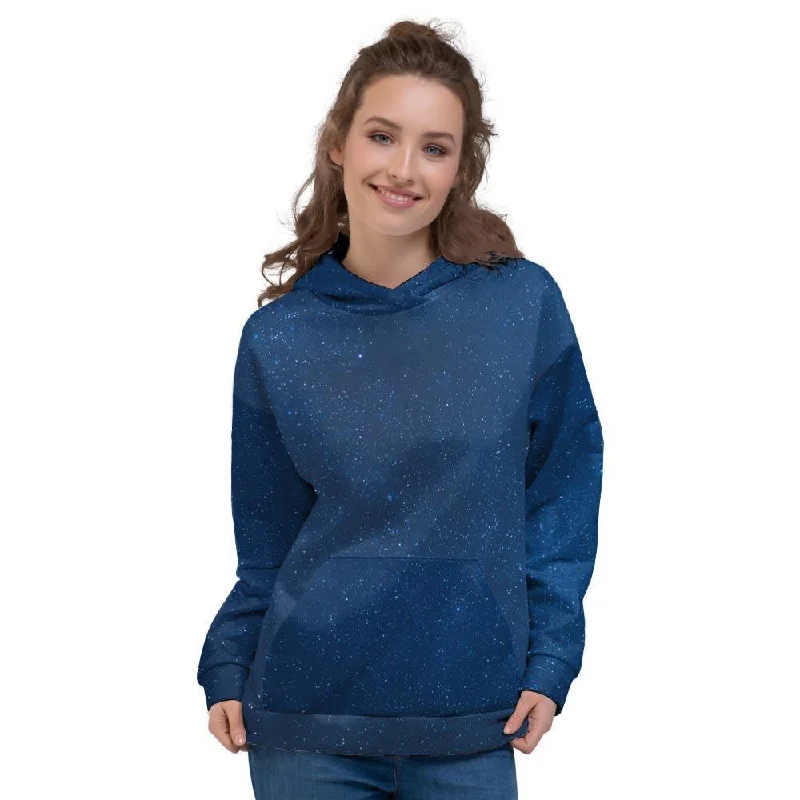 Best Bargains Space Blue Galaxy Women's Hoodie