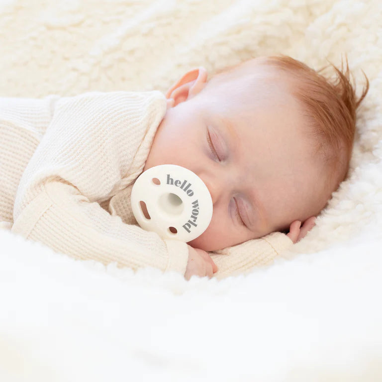 Blowout Sale fitted cocktail dressBella Tunno Hello World Pacifier