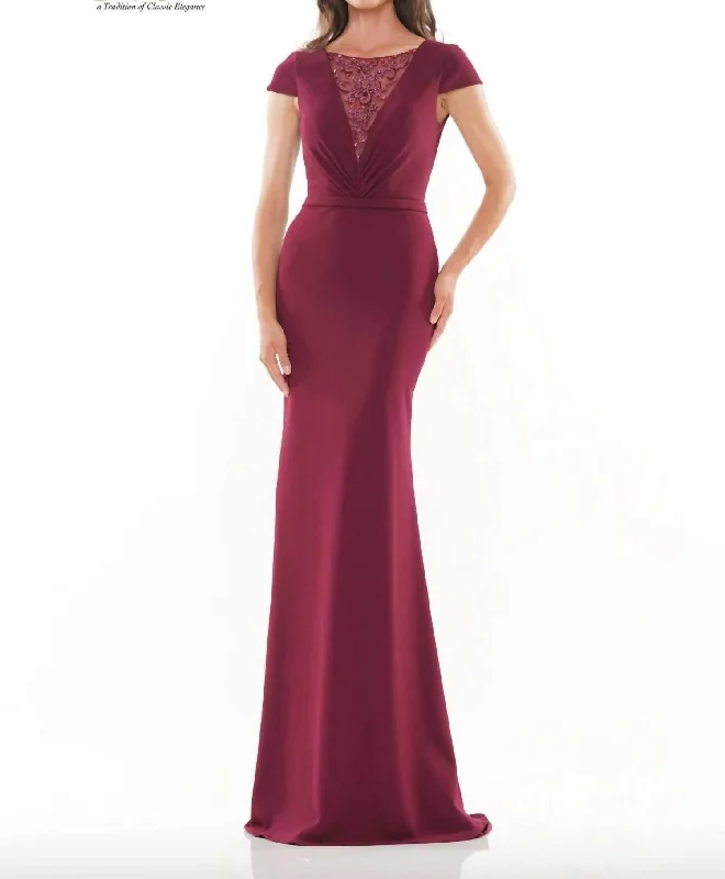 Buy More, Save More pleated dressRd2729 In Wine