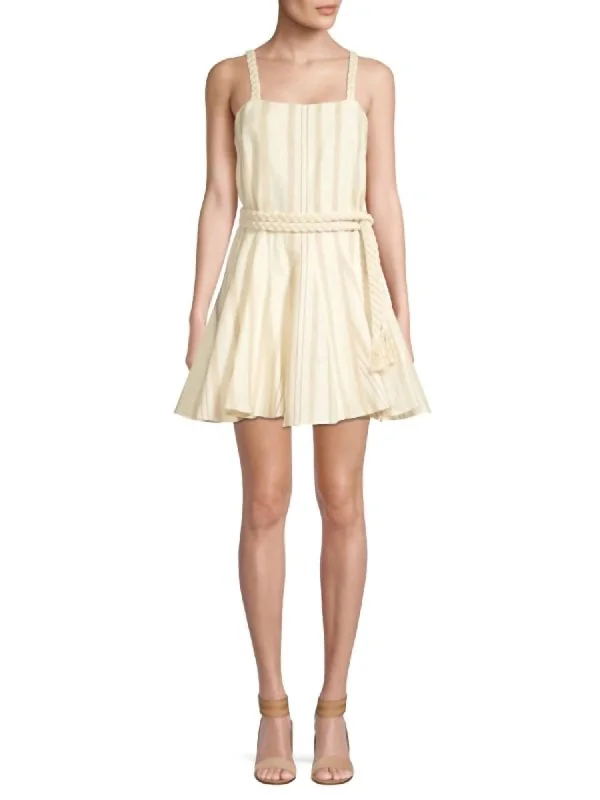 Deep Discounts denim dressDimma Dress In Heather Beige
