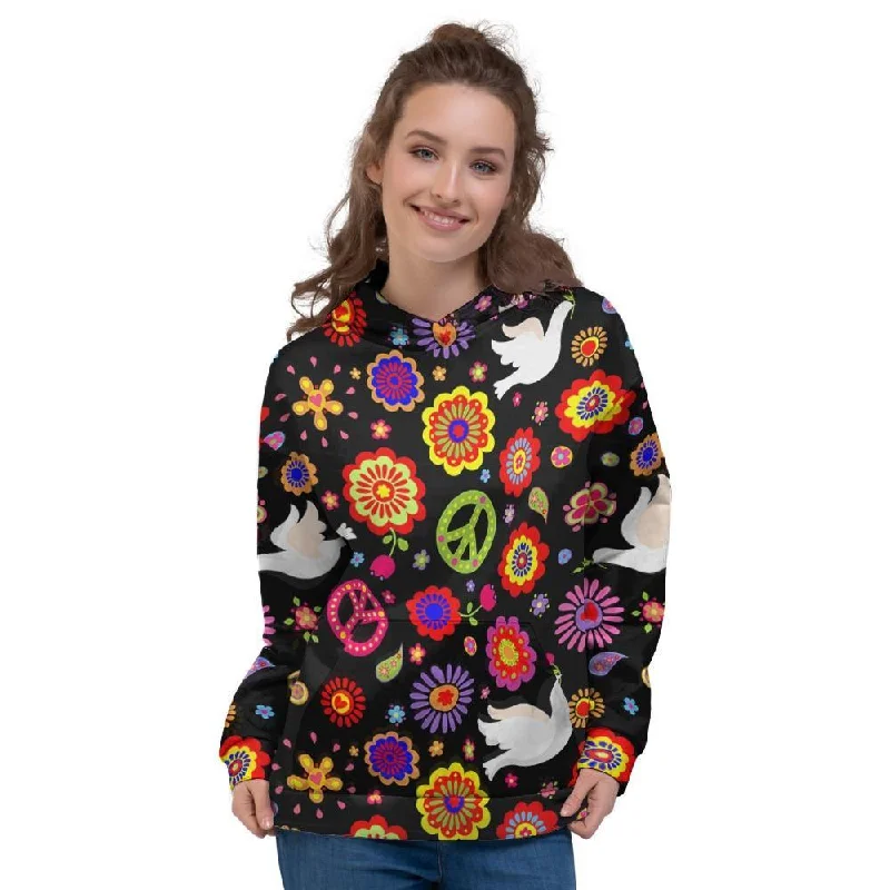 Deal Mania Peace Sign Hippie Women's Hoodie