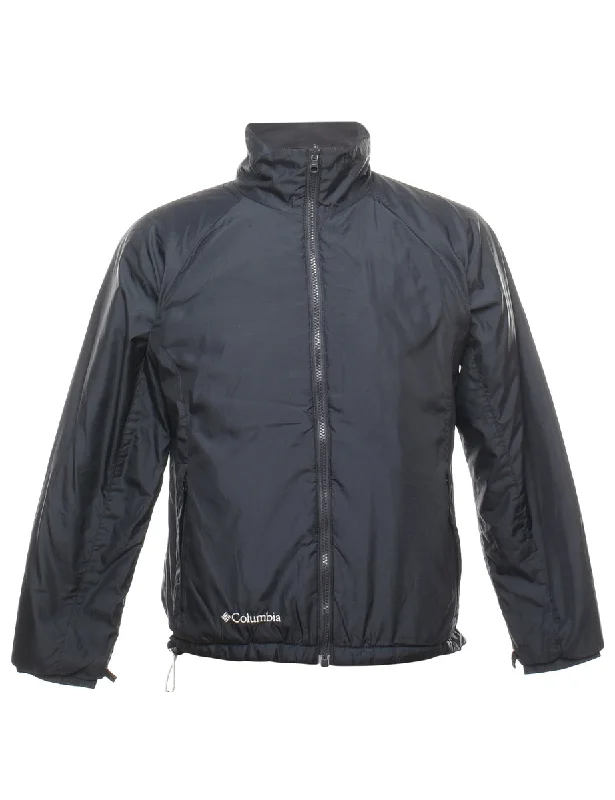 Sneak Peek Sale classic bomber jacketColumbia Black Zip-Front Nylon Jacket - M