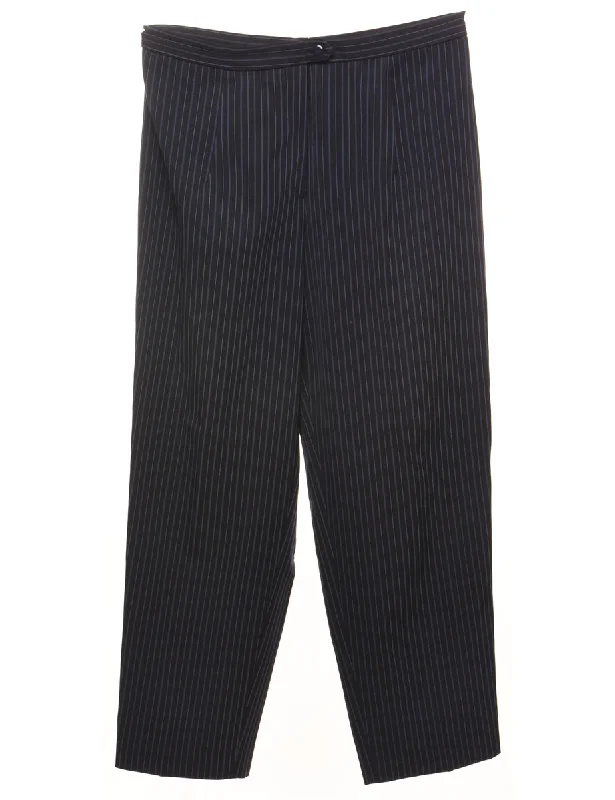 Sale Event fashionable jacketBlack Pinstriped Trousers - W32 L30