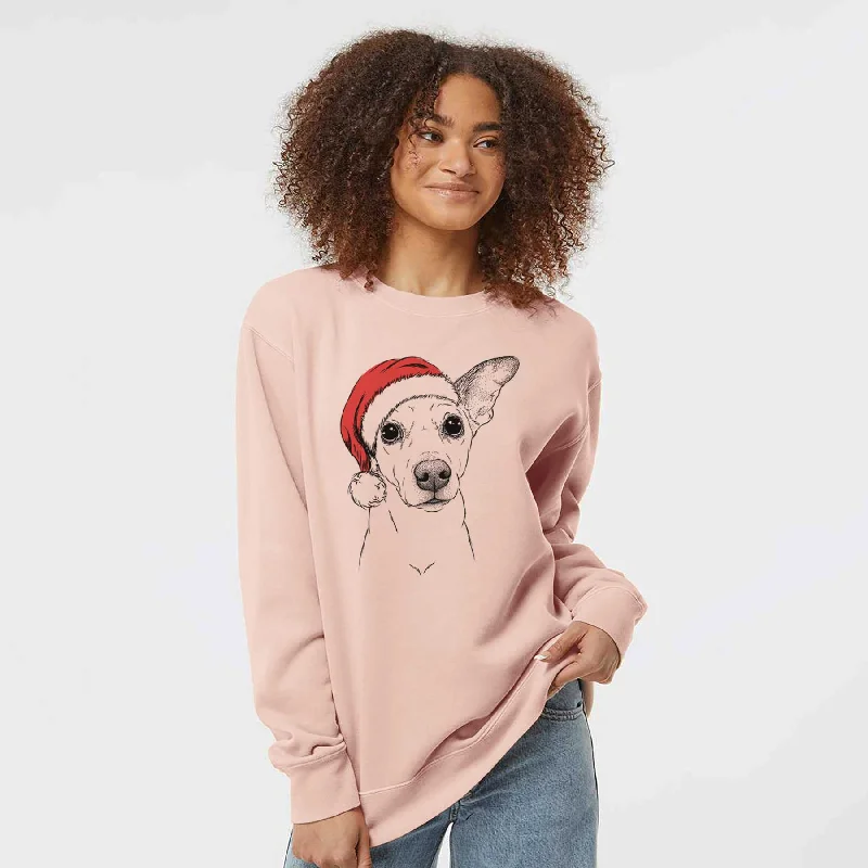 Grand Opening Sale stylish performance hoodieSanta Molly the Jack Russell Terrier - Unisex Pigment Dyed Crew Sweatshirt Grand Opening Sale stylish performance hoodieSanta Molly the Jack Russell Terrier - Unisex Pigment Dyed Crew Sweatshirt