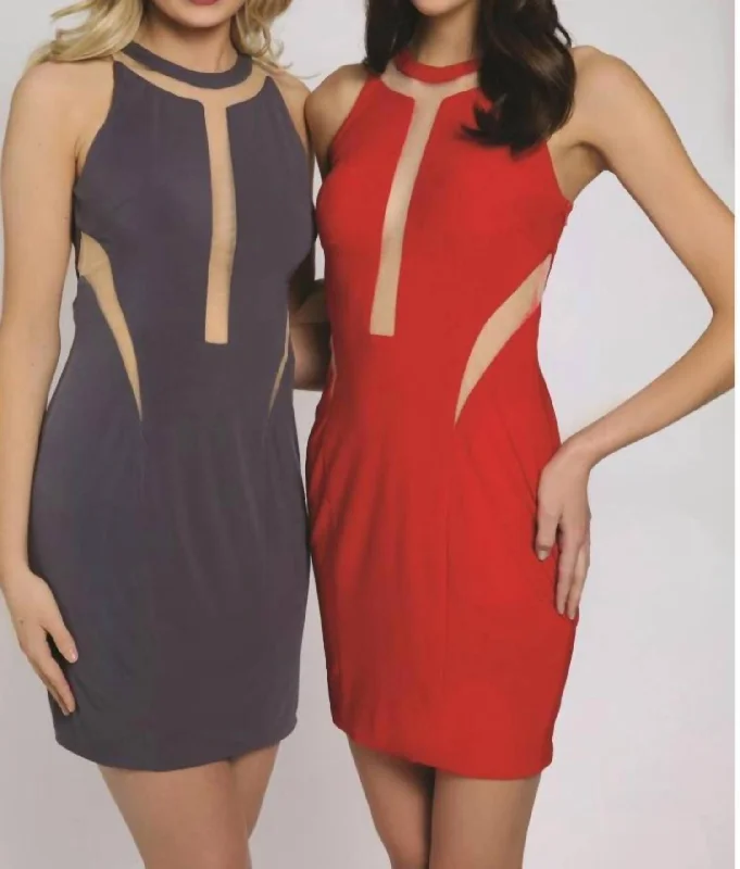 Super Deal off-shoulder dressCocktail Dress In Grey